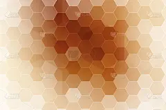 古铜色六角壁纸。矢量插图设计。