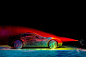 Ferrari's California T Receives a UV Paint Job : Swiss artist Fabian Oefner has collaborated with Ferrari to realize the high-speed and powerful perf...