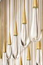 The Raindrop chandelier, “The Pour” is a light sculpture DH Liberty was commissioned to design in Tribeca, New York City