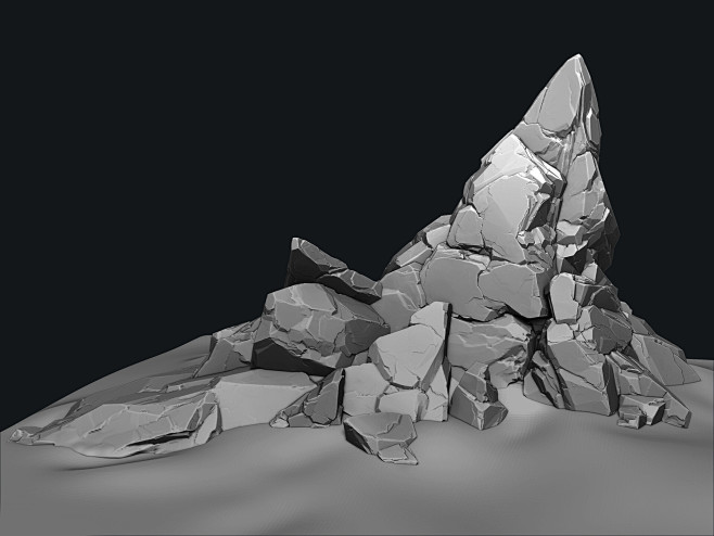 rock  zbrush