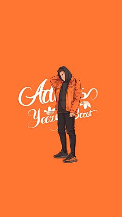 卡通潮男唯美图片苹果手机壁纸