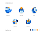 Development Process - Iconography ios minimal lettering animation colorful vector web iconography website icon branding illustration logo clean app flat