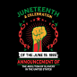 Vector juneteenth t shirt design