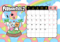 ILLUSTRATION  Digital Art  Drawing  artwork digital illustration 2025 desk calendar 2025 calendar new year calendar design