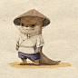 水獭武侠系列人设 Kung Fu Otter Character design