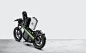 Brekr Model B Battery-Powered Motorcycle travels 80 kilometers on one battery : Made with an aluminum frame, the Brekr Model B Battery-Powered Motorcycle is lightweight, making it easier to ride around cities.