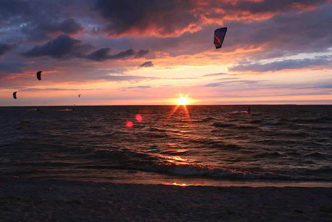 Sunset on the Sea of...
