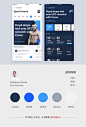 【Dribbble 最流行的界面配色，你 Get 到了吗】 #设计小课堂# #APP设计# ​​​​ 小编@如如酱w ​​​​