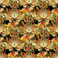 巴洛克风格,三维图形,四方连续纹样,华丽的,纺织品,华贵,壁纸,植物群,现代,自然美