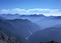 风景 山 蓝天