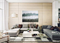 光线充足的客厅空间设计专辑 - 海鸥设计网