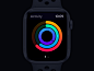 Apple Watch Activity : Smartwatches are limited with their size, thus all data have to stand out both in size and color. Here is our take on activity app on smartwatch. We have used more contrasting colors with gradient ...