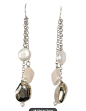 Shop Sterling Silver and Freshwater Pearls Link Chain Earrings - On Sale - Free Shipping On Orders Over $45 - Overstock.com - 16394445