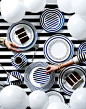 art direction | black + white tabletop still life photography by Kate Mathis for bloomingdale's: 