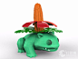 妙蛙花-3d打印模型
