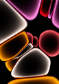 3D abstract chrome Colourful  Fashion  glass luxury metal bubbles rich