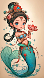 当美人鱼遇见国风…… - 小红书