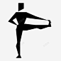 瑜伽折叠几何式图标 icon 标识 标志 UI图标 设计图片 免费下载 页面网页 平面电商 创意素材