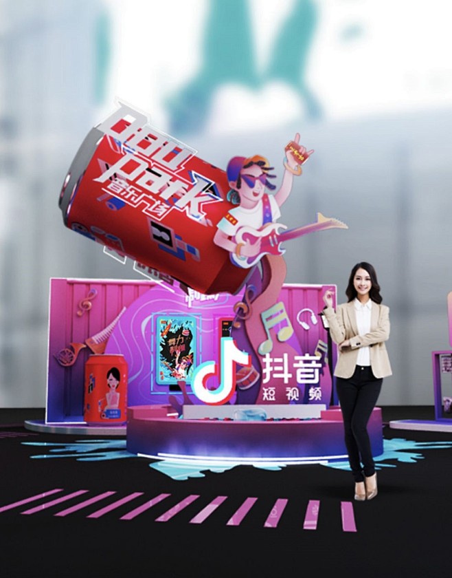 王老吉抖音越热越爱走出去快闪店