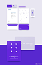 #设计秀# #ui设计# 紫色系简洁的ui分享 @微博设计美学 ​​​​
