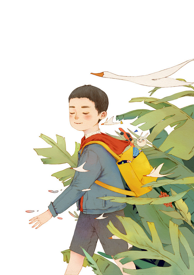 校园文学封面 | -花鹅- -