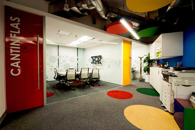 谷歌google LOFT风格办公室装修...