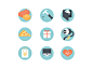 Stock Market Sector Icons