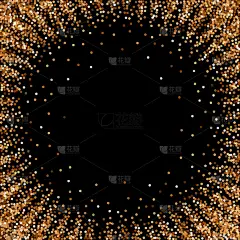 红色圆圆的金光闪闪的奢华艳丽的彩霞. 