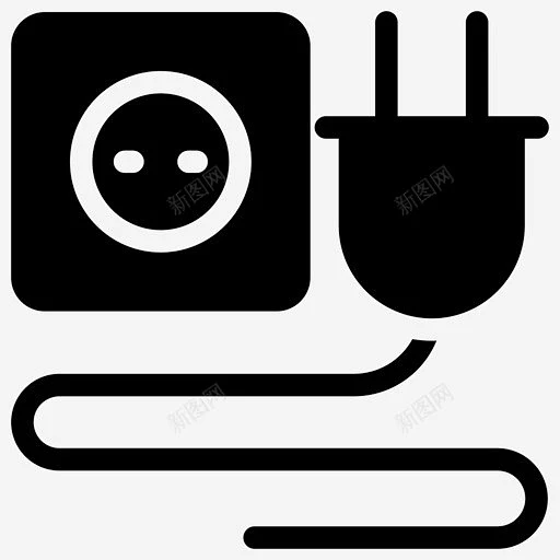 延长线连接器电源线图标 icon 标识 标志 UI图标 设计图片 免费下载 页面网页 平面电商 创意素材-花瓣网