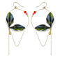 Boucles d'oreilles Jungle Origami: 