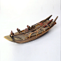 特价包邮手工实木做旧木制帆船摆件乌篷船工艺品渔船模型江南特色-淘宝网
