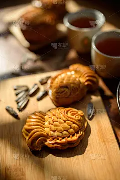 蛋糕,鱼类,秋天,月球,传统节日,中间,灯笼