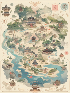 ＿别说了采集到场景—世界地图