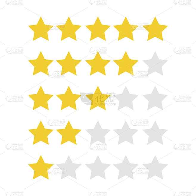 Five Stars Rating Icon.图片_其他图片图片素材-花瓣网