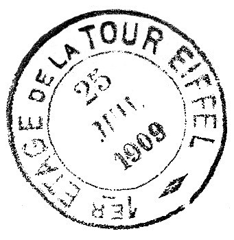 老式邮戳来自法国形象