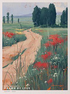 Mihalu采集到块面画
