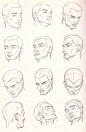 How to draw the male head anatomy - Andrew Loomis tutorials 2014 (4)