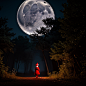 00864-3594365909-(((moonlight))),(((little red hat))),forest,cooling,terror,blood,masterpiece,best quality,big scene,cool light,[[[tombstone]]],o