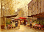 用一生描绘巴黎的繁华与浪漫风情。画家Edouard Leon Cortes从1900年他开始画巴黎，这一画就画了60多年这座城市的所有季节与时代变迁。