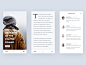 Mobile Blog App Interface