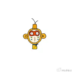 【大圣归来】Q版手绘头像。 关注微信公众号@陈圈圈，微博@陈小钢牙