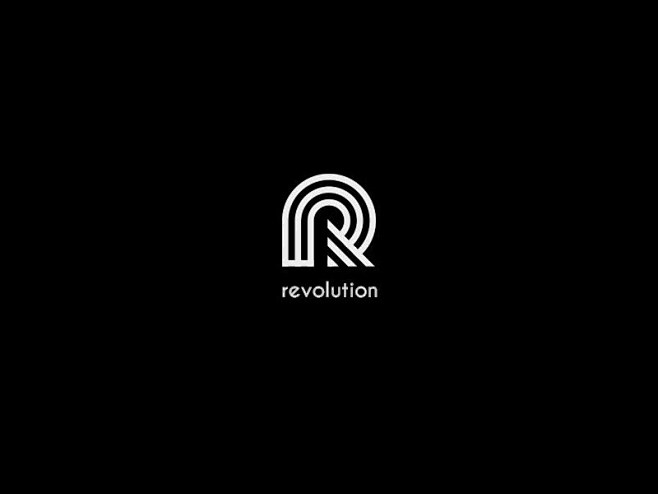 R 英文时尚LOGO字体
