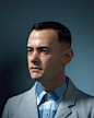 Tom Hanks (Forrest Gump), Hadi Karimi : Sculpted in ZBrush, the color texture was painted in Substance Painter, rendered in Maya with Arnold, used Xgen core for the hair.