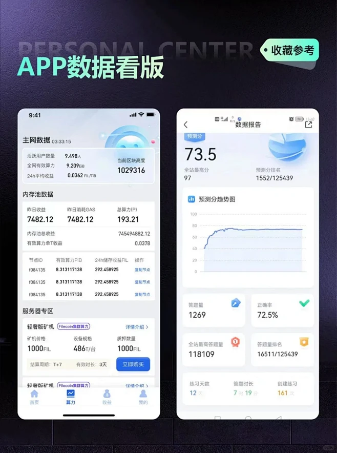 APP数据看板页面设计-ui灵感分享欣赏参考 - 小红书