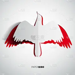 贺卡用纸剪的鸟