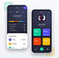 My Wallet App iOS & Android UI Kit Template. My Wallet Finance app for iPhone & Android devices, compatible with Sketch, Photoshop & Adobe Xd