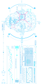 电子信息科幻图表人脸识别数码智能ai面板屏幕设计矢量素材源文件：