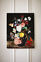 black floral