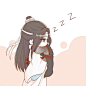 #魔道祖师##忘羡#
一组Q版忘羡，超可爱
LOFTER:漆雕胡萝呗 （已授权） ​​​​