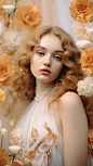 ai-generated-woman-bloom-portrait